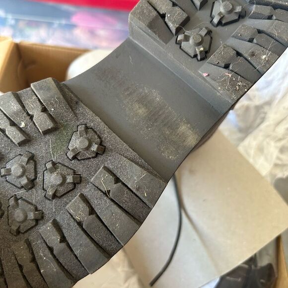 Just Fab Demi Knit Lug Sole Combat Boots - Picture 8 of 15